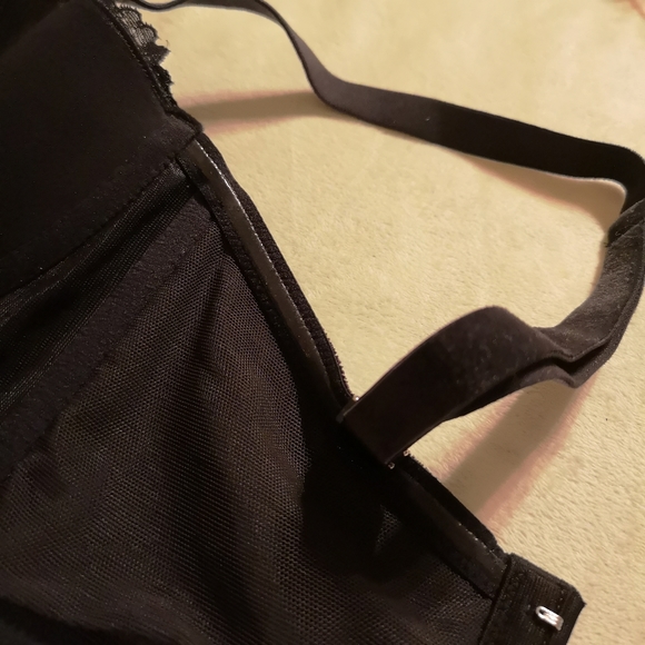 NEW! Victoria's Secret Dream Angels Black Velvet Long Line Bra Line - Picture 9 of 16